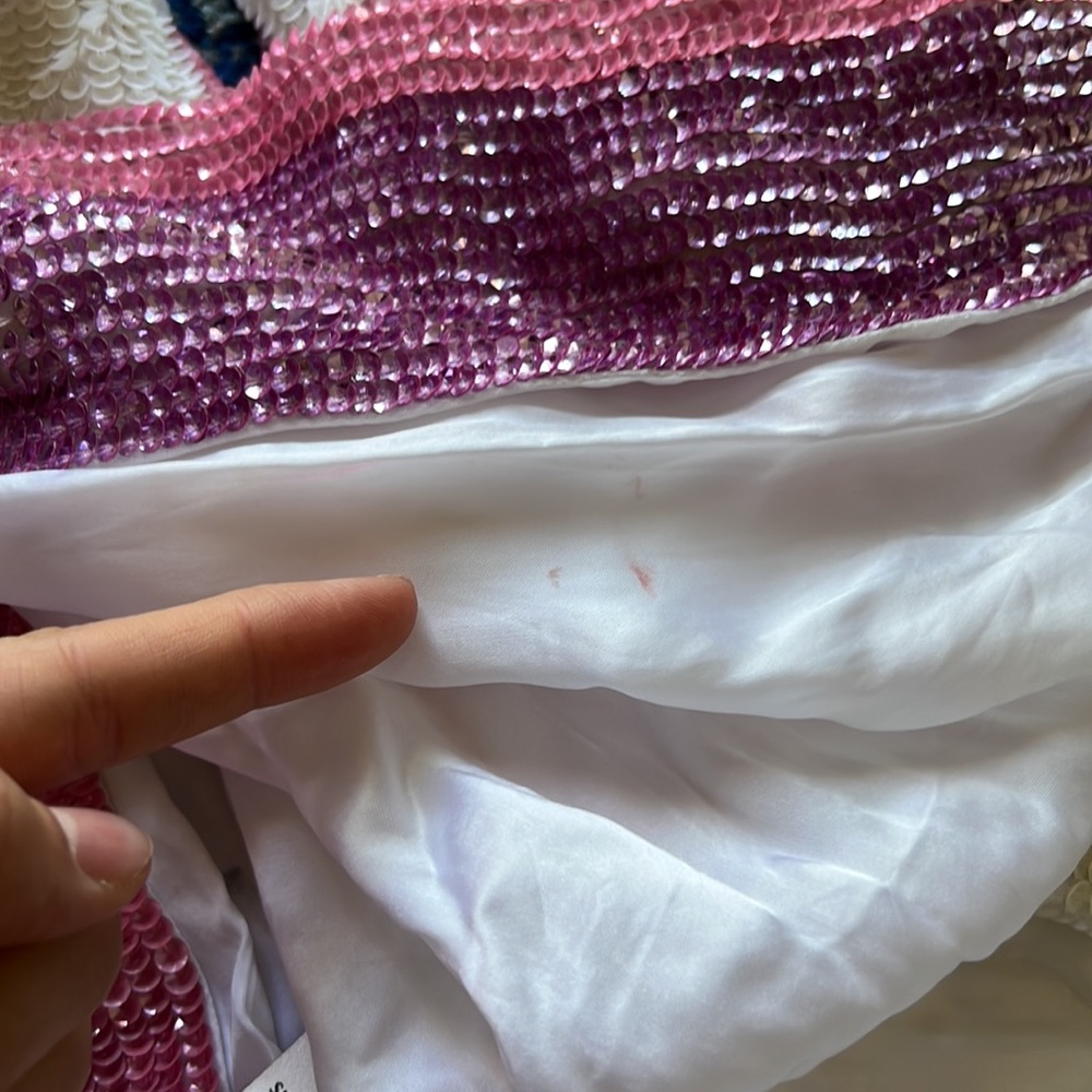 retrofete Gabrielle Dress in Multi Pink Stripe - Picture 10 of 14